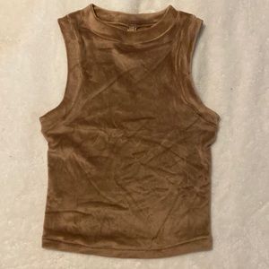SKIMS velour tank top